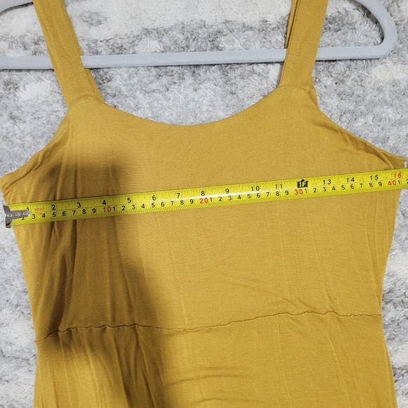 Mustard Yellow Sleeveless Dress - Picture 7 of 11